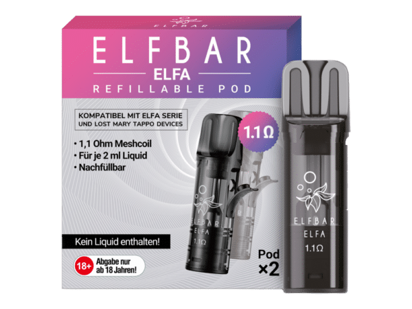 ELFBAR ELFA Refillable Pod 2er Pack (Leer Pod)
