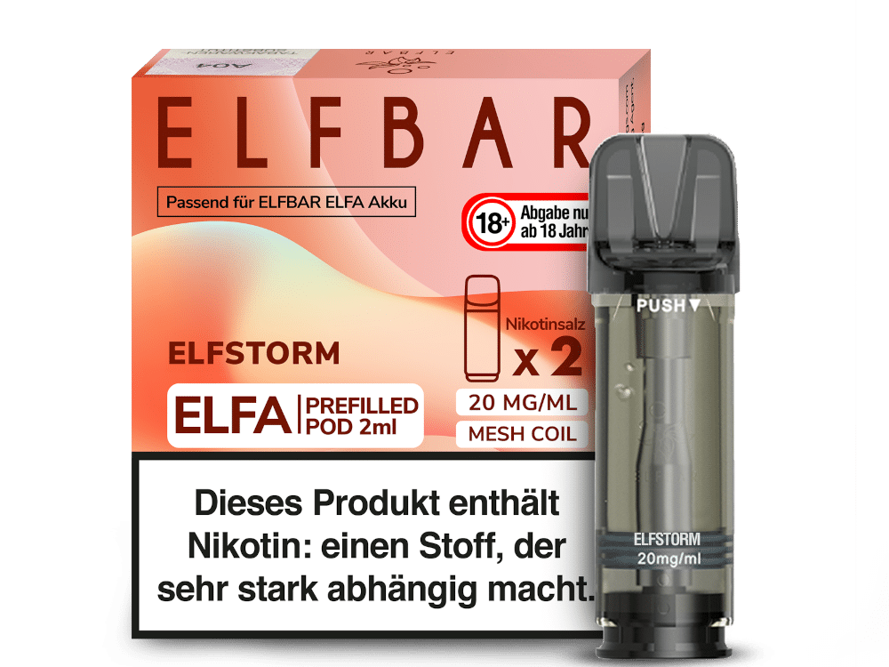 ELFBAR ELFA Elfergy / Elfstorm 20mg Nikotin 2er Pack