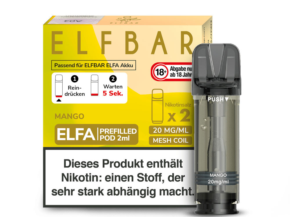 ELFBAR ELFA Mango 20mg Nikotin 2er Pack