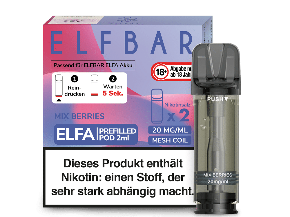 ELFBAR ELFA Mix Berries 20mg Nikotin 2er Pack
