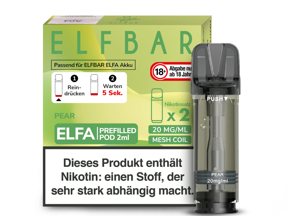 ELFBAR ELFA Pear 20mg Nikotin 2er Pack