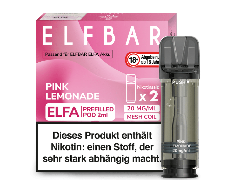 ELFBAR ELFA Pink Lemonade 20mg Nikotin 2er Pack