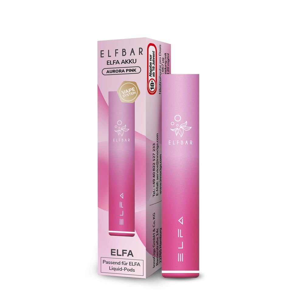 ELFBAR ELFA Pod Kit 500 mAh Akku โ Aurora Pink