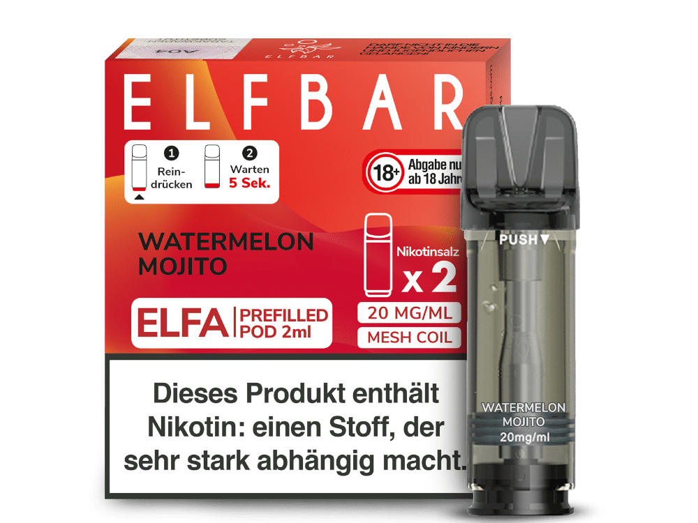 ELFBAR ELFA Watermelon Mojito 20mg Nikotin 2er Pack
