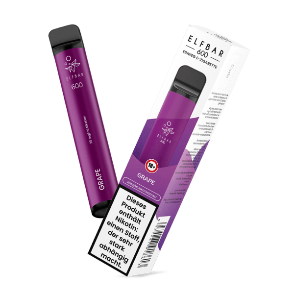 ELFBAR 600 Grape 20mg Nikotin