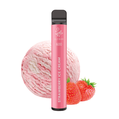  ELFBAR 600 Strawberry Ice Cream Nikotinfrei