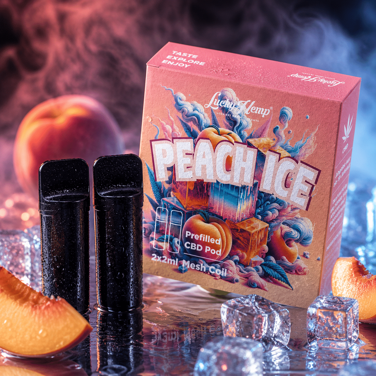 CBD Pods Peach Ice - 2er Pack