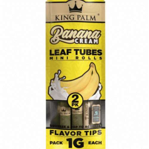 King Palm Leaf Tubes Mini Rolls - Banane