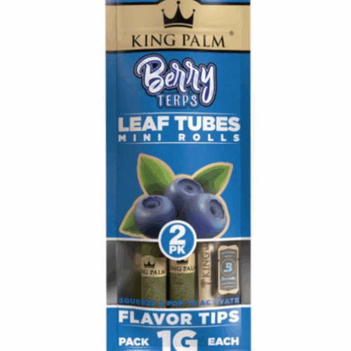 King Palm Leaf Tubes Mini Rolls - Blaubeere
