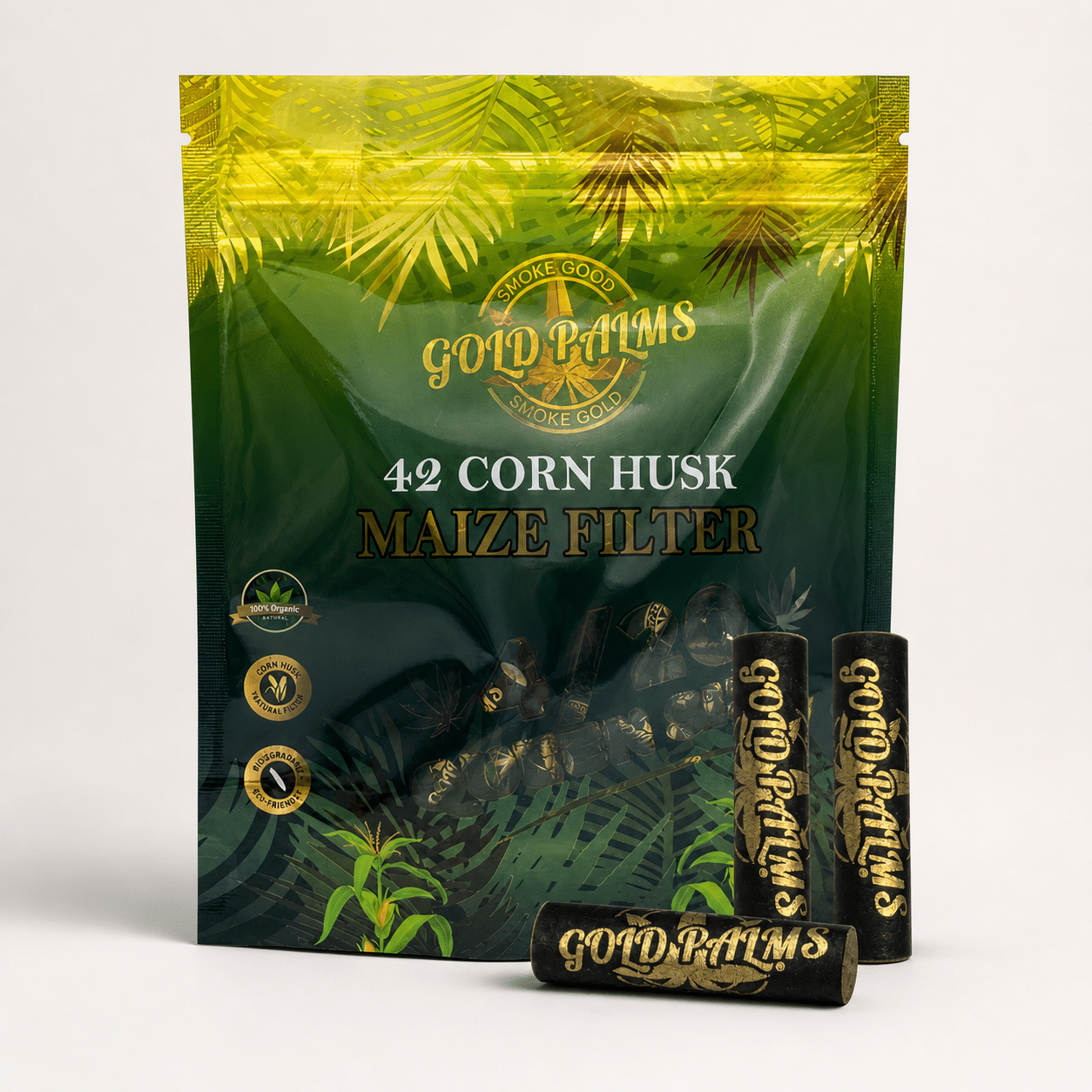 Gold Palms - 42x Corn Husk Maize Filter – Bild 4