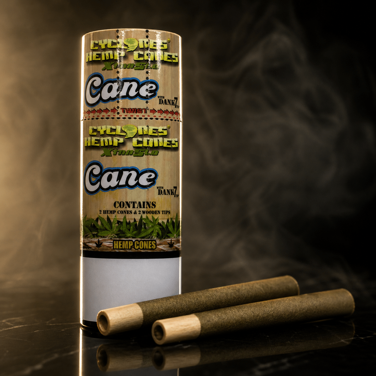 Cyclones Hemp Cones Cane XTRA Slo mit Dank7 Tip