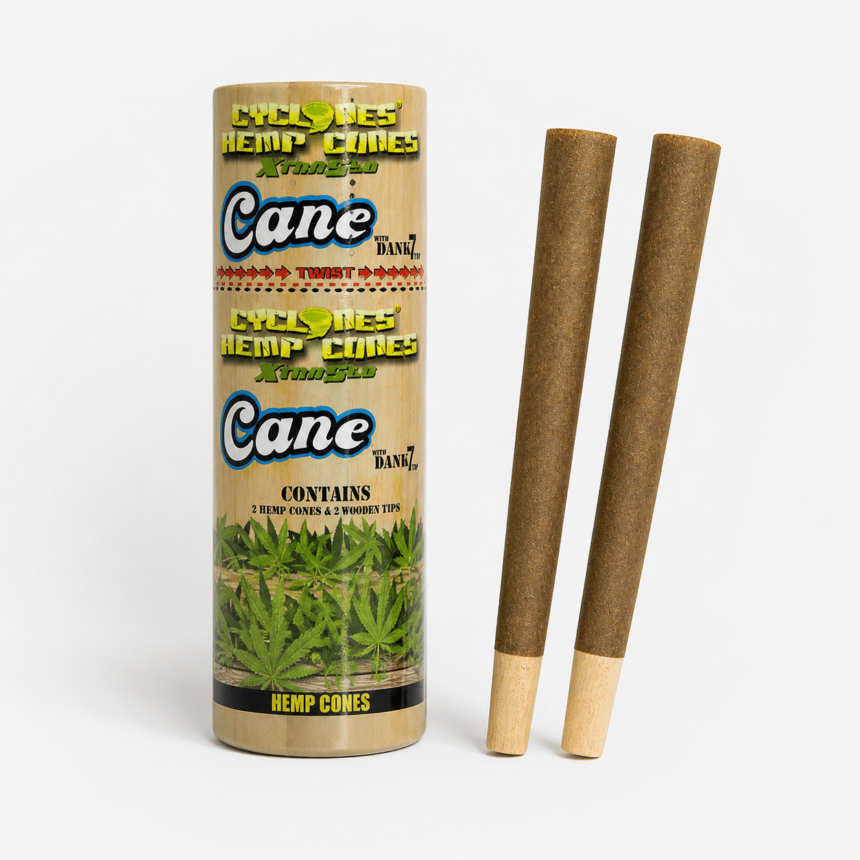 Cyclones Hemp Cones Cane XTRA Slo mit Dank7 Tip – Bild 2