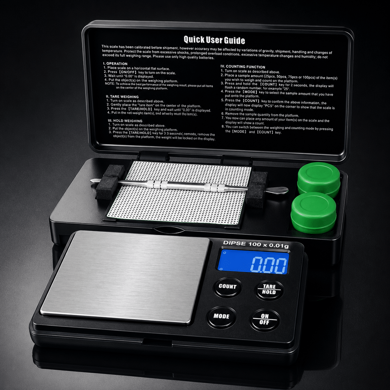 DIPSE Dab Scale – Digitalwaage 100g / 0,01g
