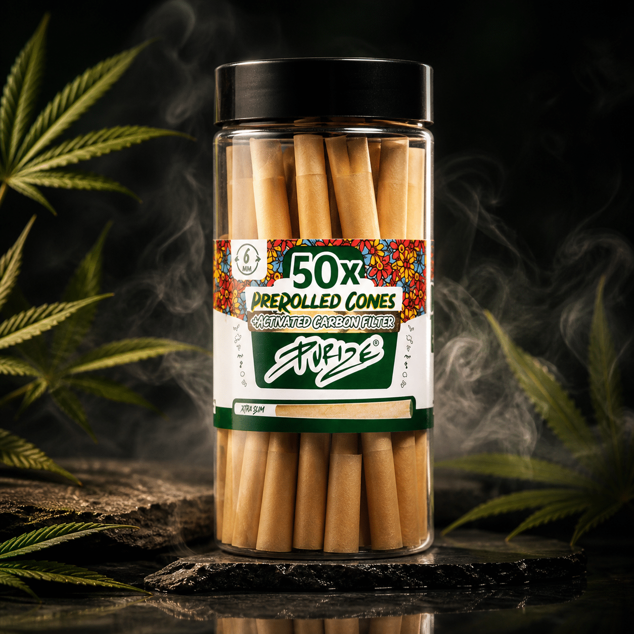 PURIZE PreRolled Cone Xtra Slim (1 Stück)