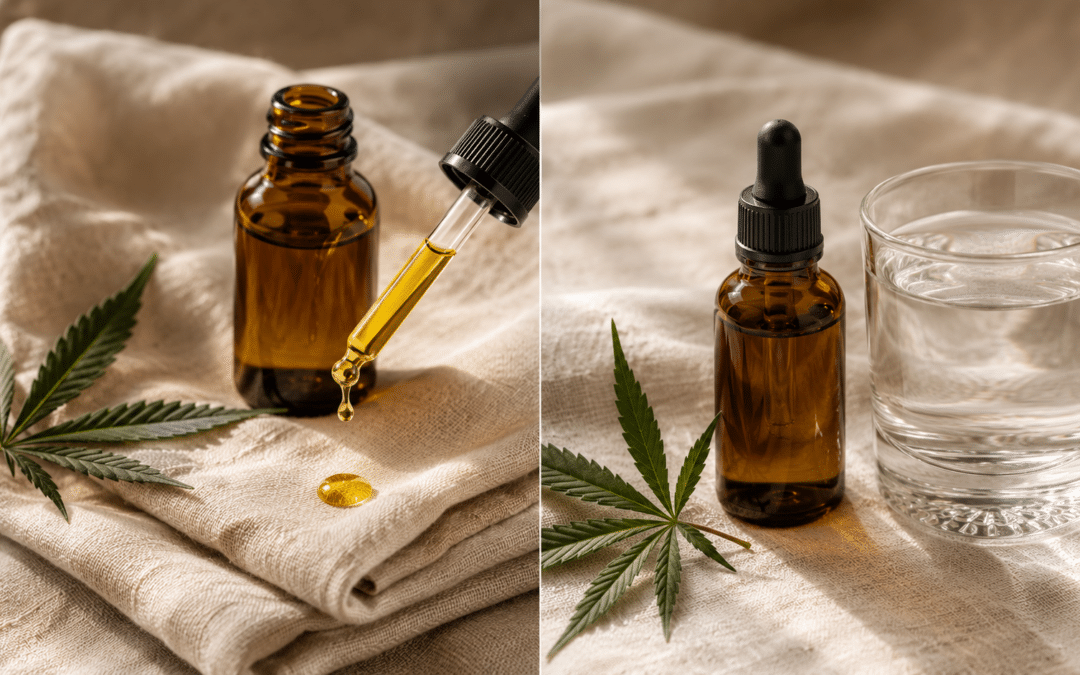 CBD Öl sublingual oder schlucken – Anwendung im Vergleich