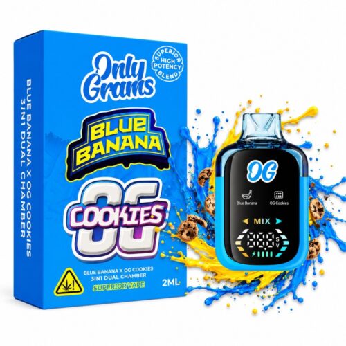 OnlyGrams Dual Chamber Vape Blue Banana x Cookies